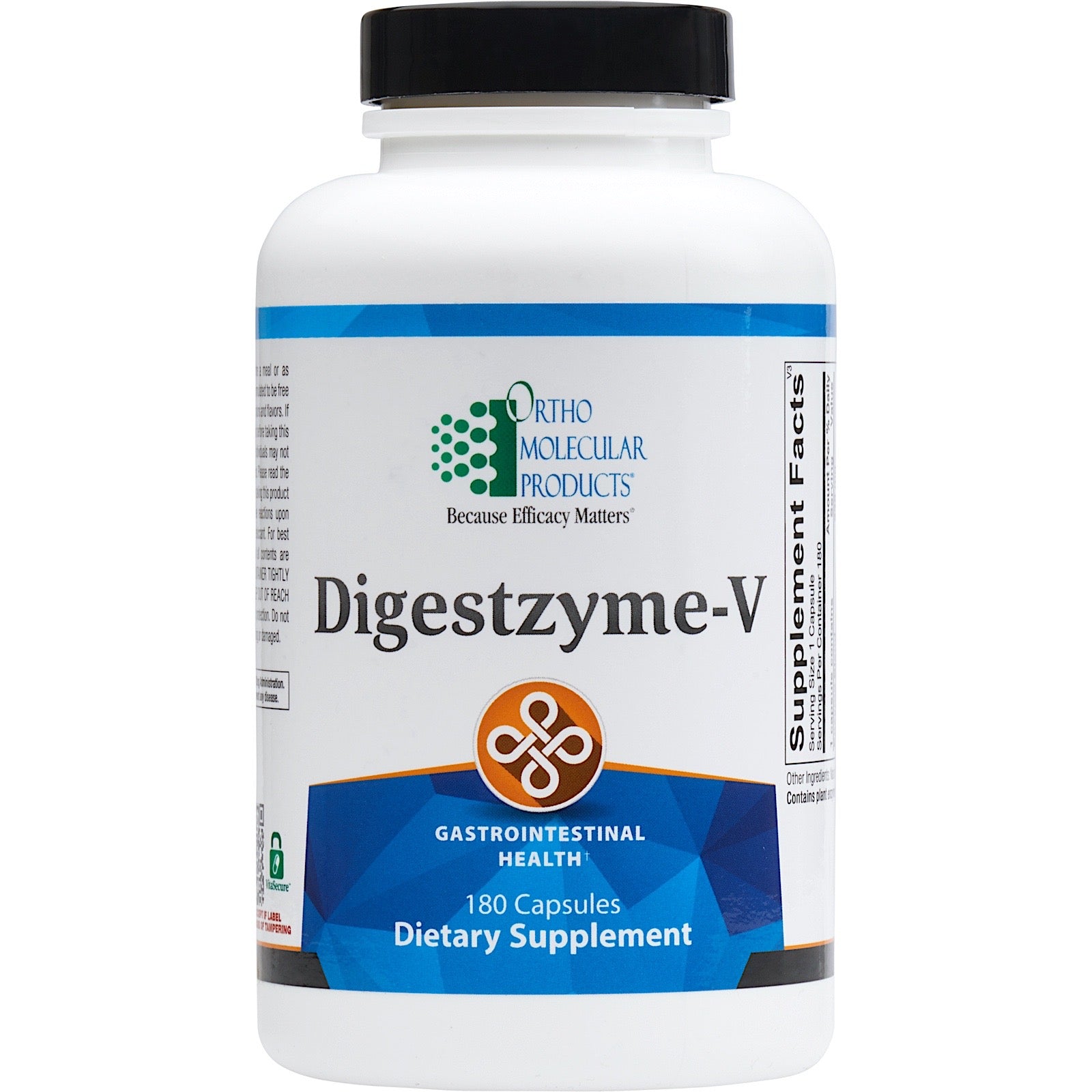 Ortho Molecular, Digestzyme-V, 180 Capsules UPC 615033011284 | HiLife Vitamins