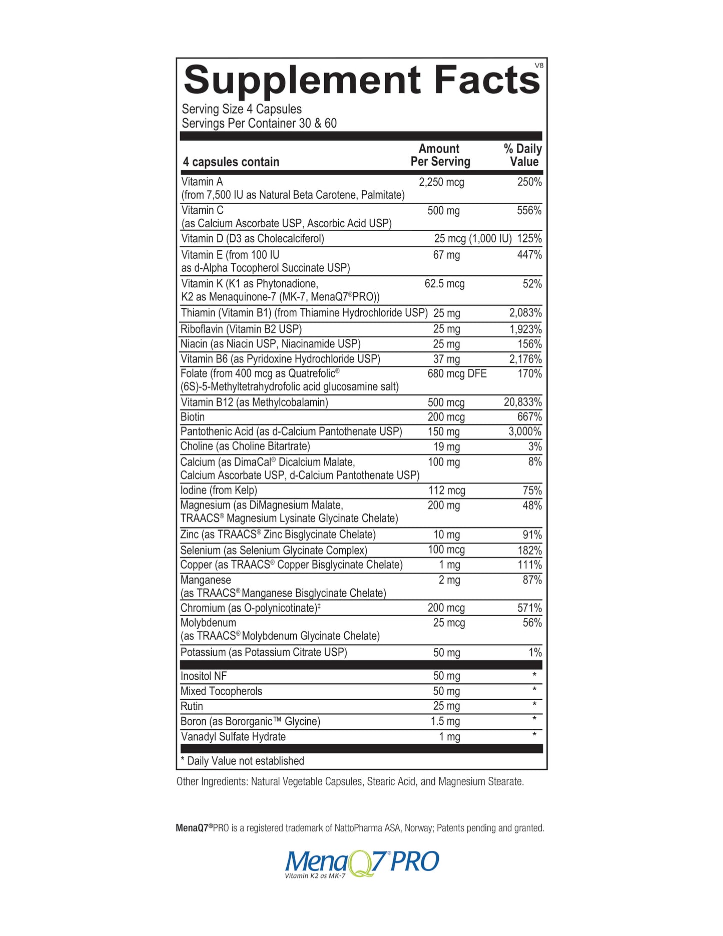 Ortho Molecular, Alpha Base No Iron, 240 Capsules UPC 615033011529 | HiLife Vitamins