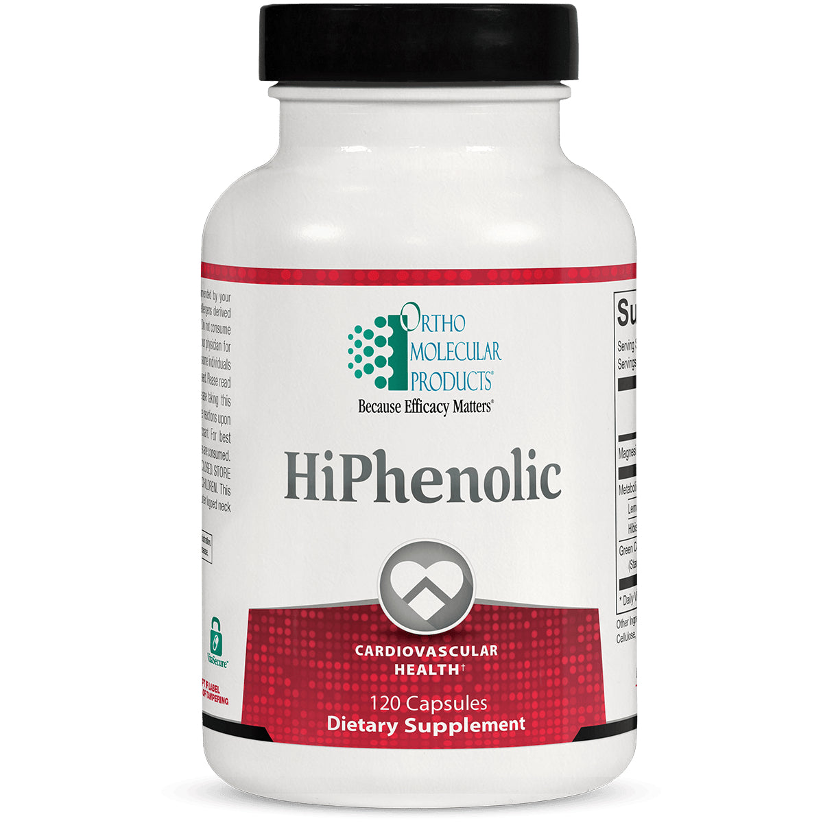 Ortho Molecular, HiPhenolic, 120 Capsules UPC 615033011628 | HiLife Vitamins
