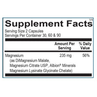 Ortho Molecular, Reacted Magnesium, 120 Capsules UPC 615033012502 | HiLife Vitamins