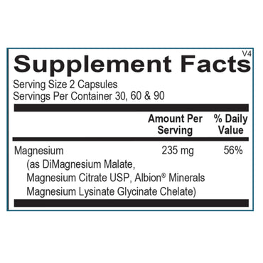 Ortho Molecular, Reacted Magnesium, 120 Capsules UPC 615033012502 | HiLife Vitamins