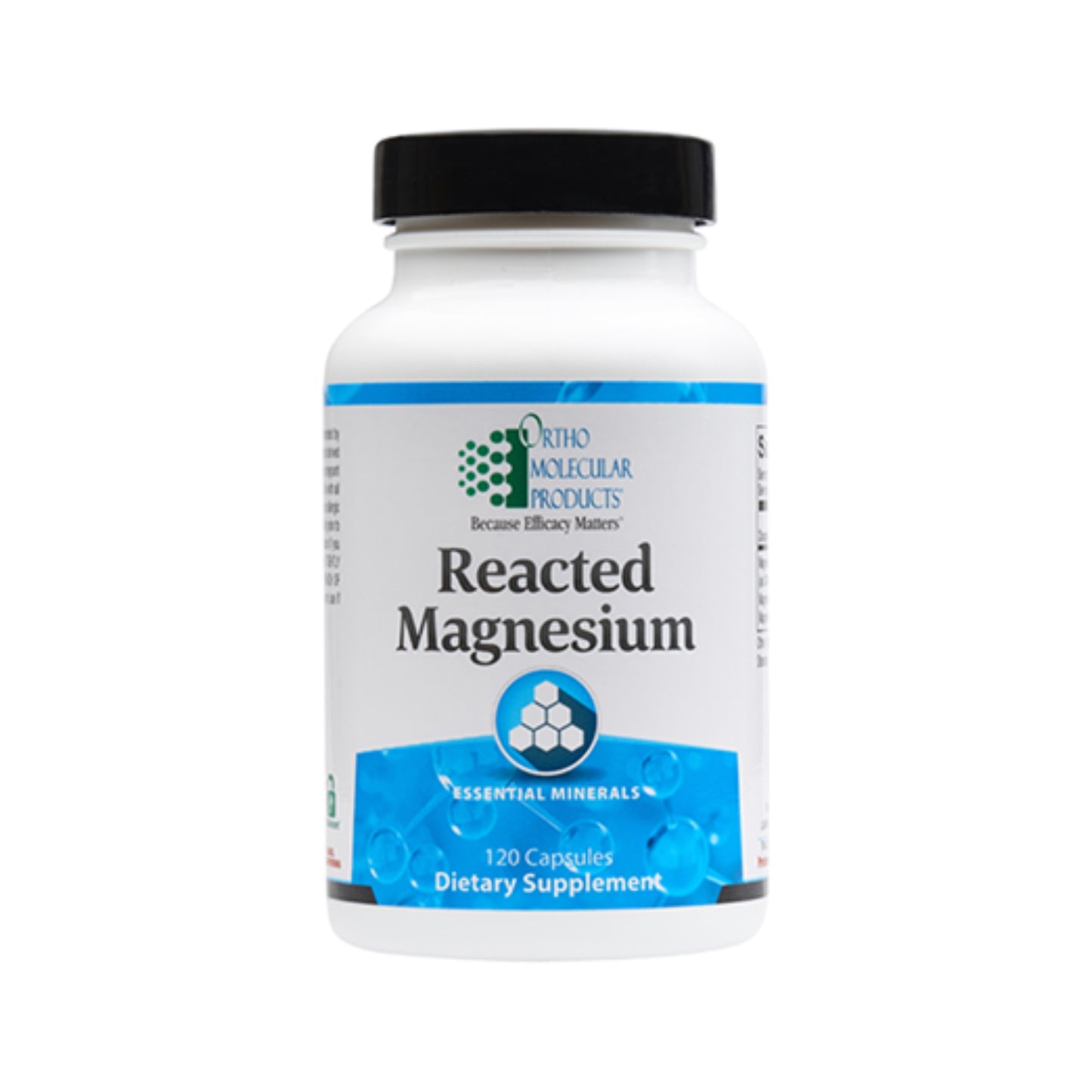 Ortho Molecular, Reacted Magnesium, 120 Capsules UPC 615033012502 | HiLife Vitamins