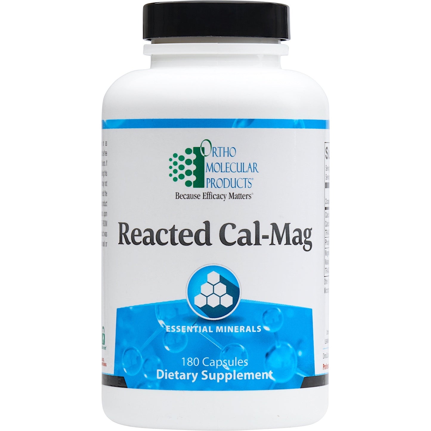Ortho Molecular, REACTED CAL-MAG, 180 Capsules UPC 615033012526 | HiLife Vitamins