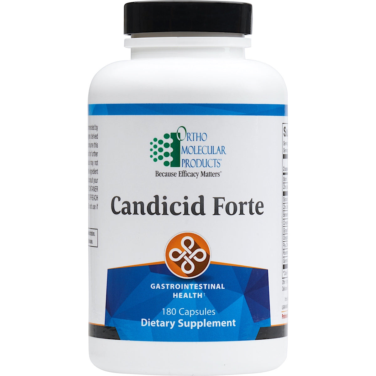 Ortho Molecular, Candicid Forte, 180 Capsules UPC 615033015107 | Hilife Vitamins
