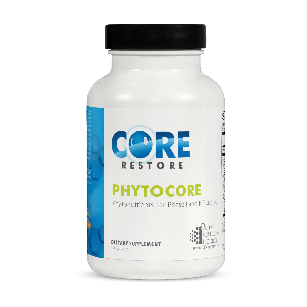 Ortho Molecular, PhytoCore, 120 Capsules UPC 615033015237 | HiLife Vitamins