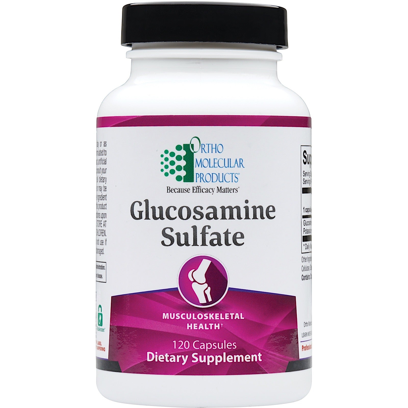 Ortho Molecular, GLUCOSAMINE SULFATE, 120 Capsules UPC 615033015411 | HiLife Vitamins