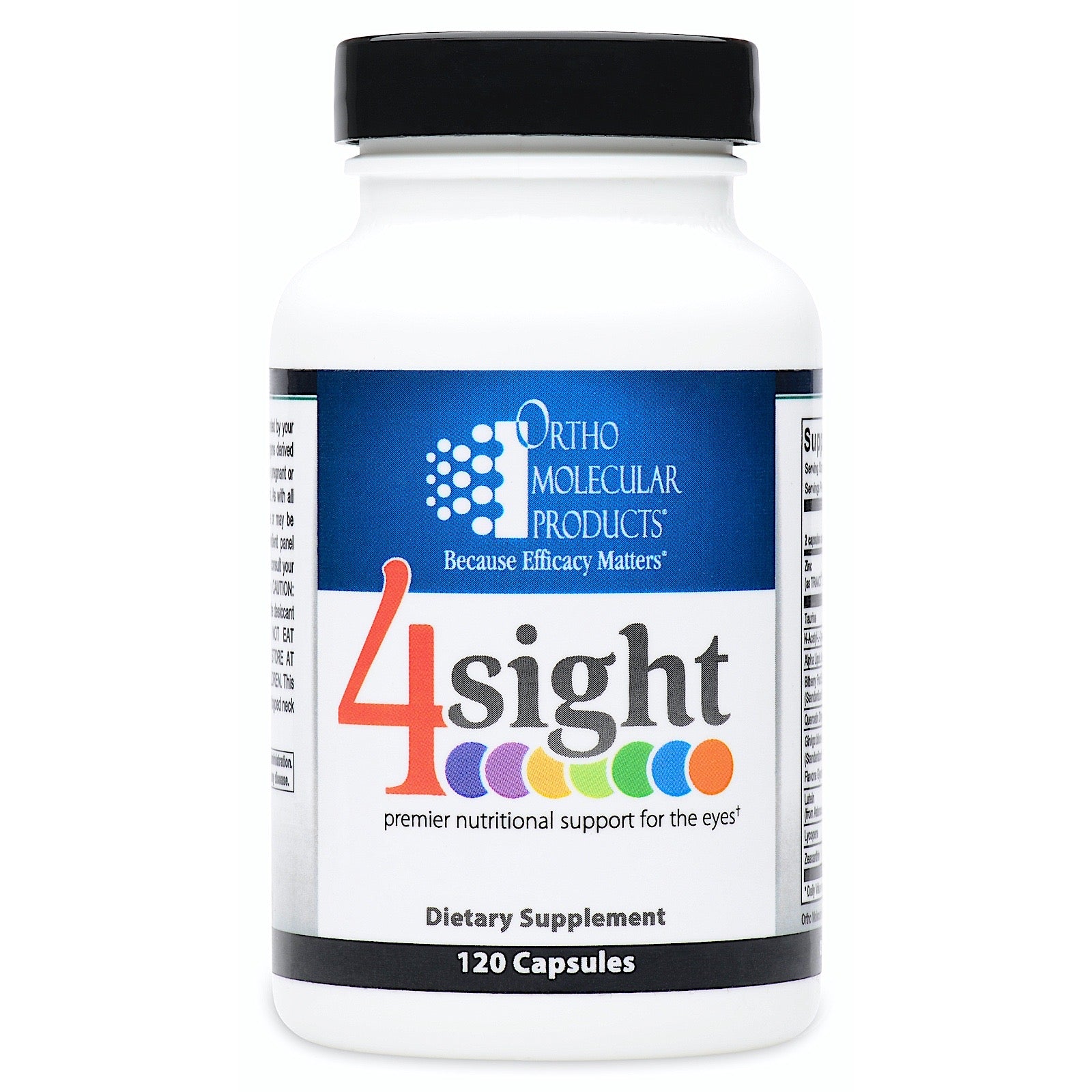 Ortho Molecular, 4sight, 120 Capsules UPC 615033015572 | HiLife Vitamins