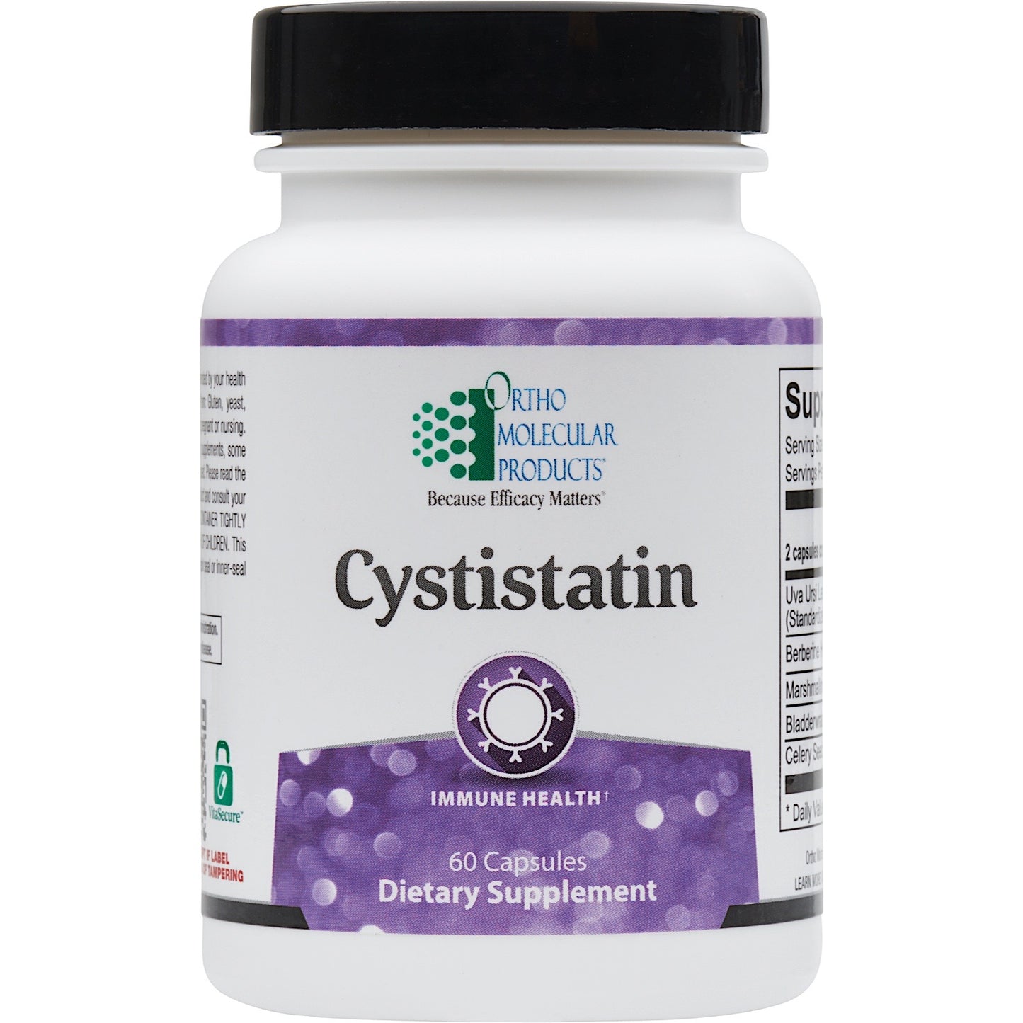 Ortho Molecular, CYSTISTATIN, 60 Capsules UPC 615033015619 | HiLife Vitamins