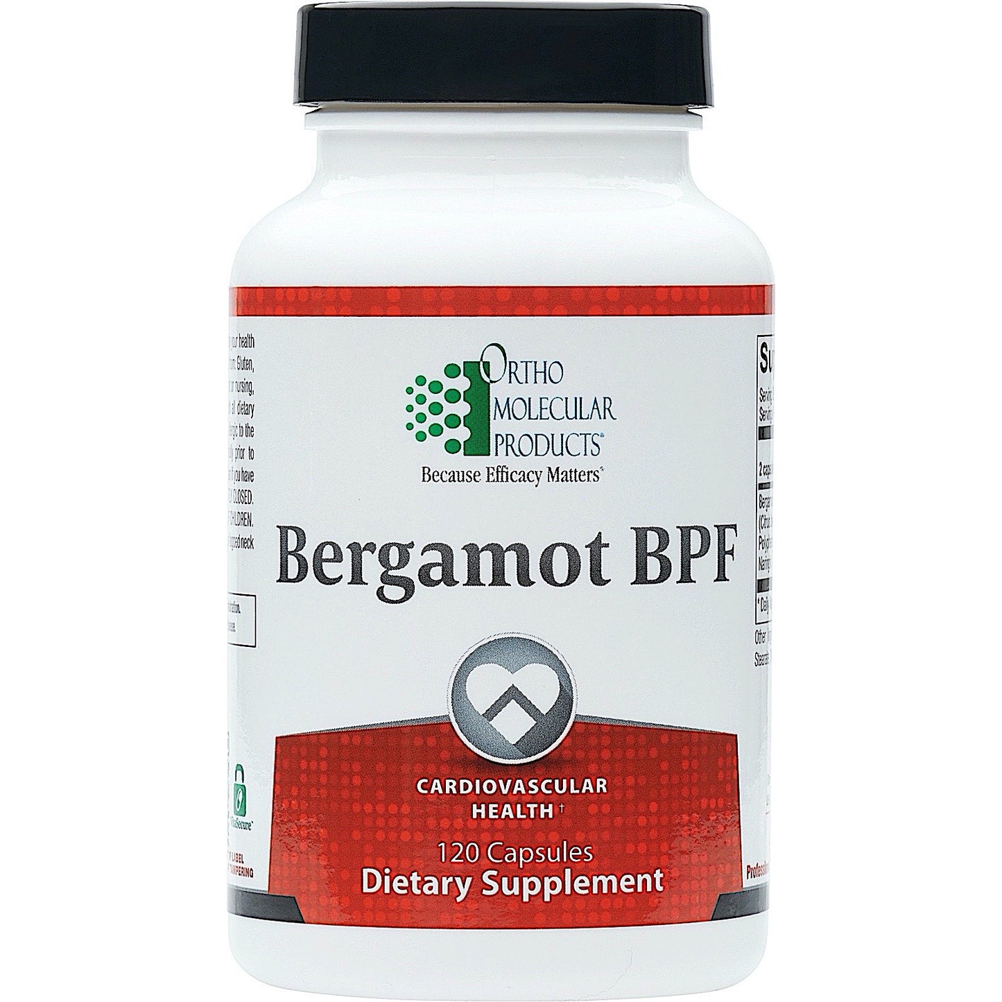 Ortho Molecular, Bergamot BPF, 120 Capsules UPC 615033015985 | HiLife Vitamins