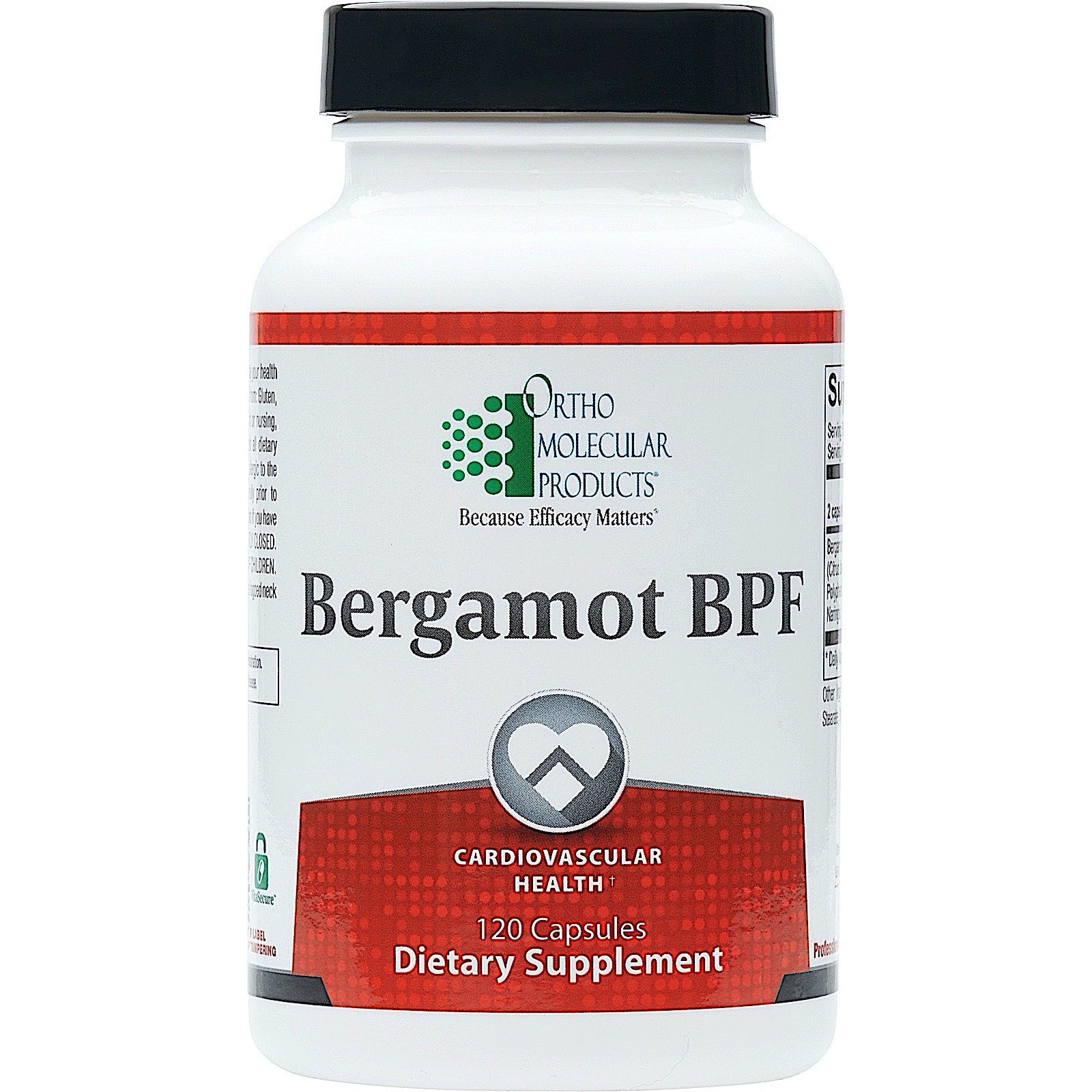 Ortho Molecular, Bergamot BPF, 120 Capsules UPC 615033015985 | HiLife Vitamins