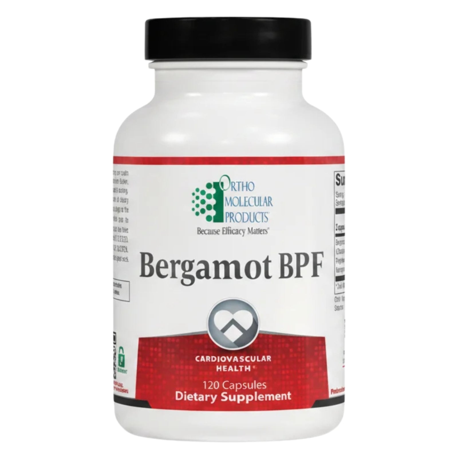 Ortho Molecular, Bergamot BPF, 120 Capsules UPC 615033015985 | Hilife Vitamins