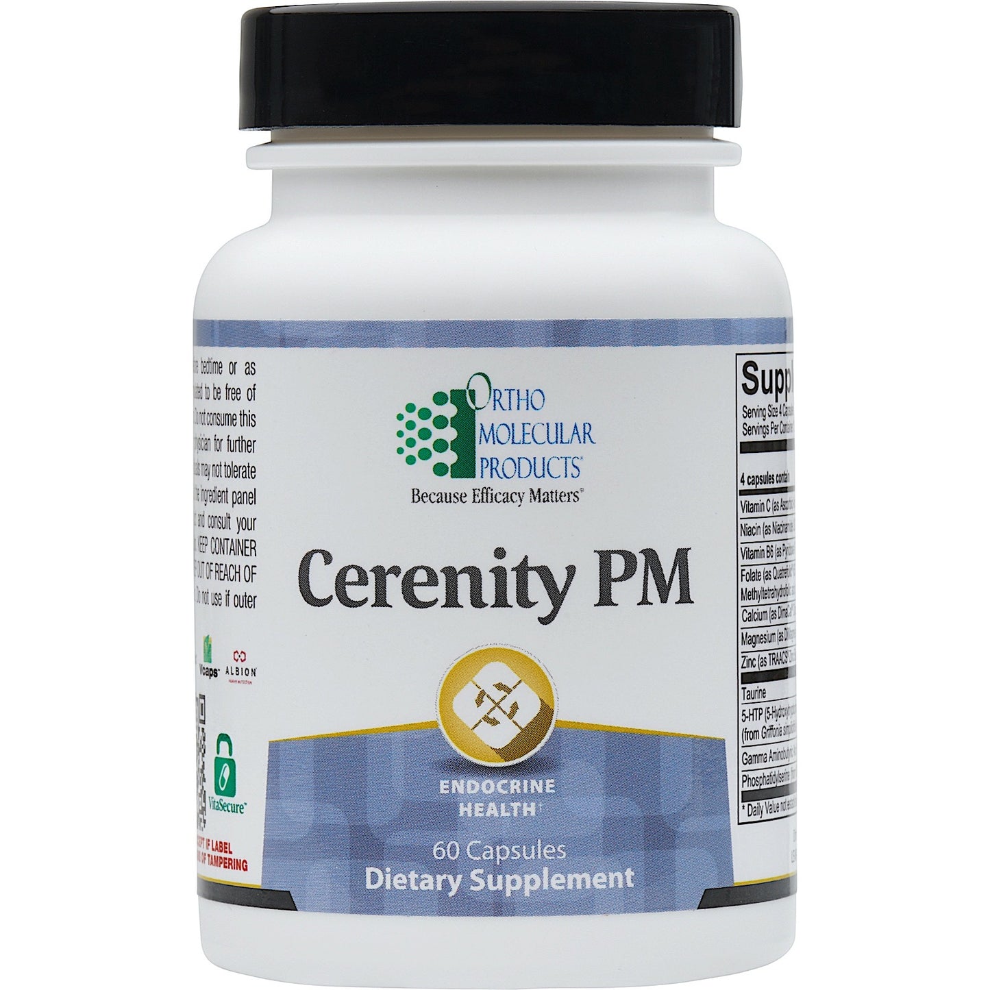 Ortho Molecular, Cerenity PM, 60 Capsules UPC 615033018320 | HiLife Vitamins