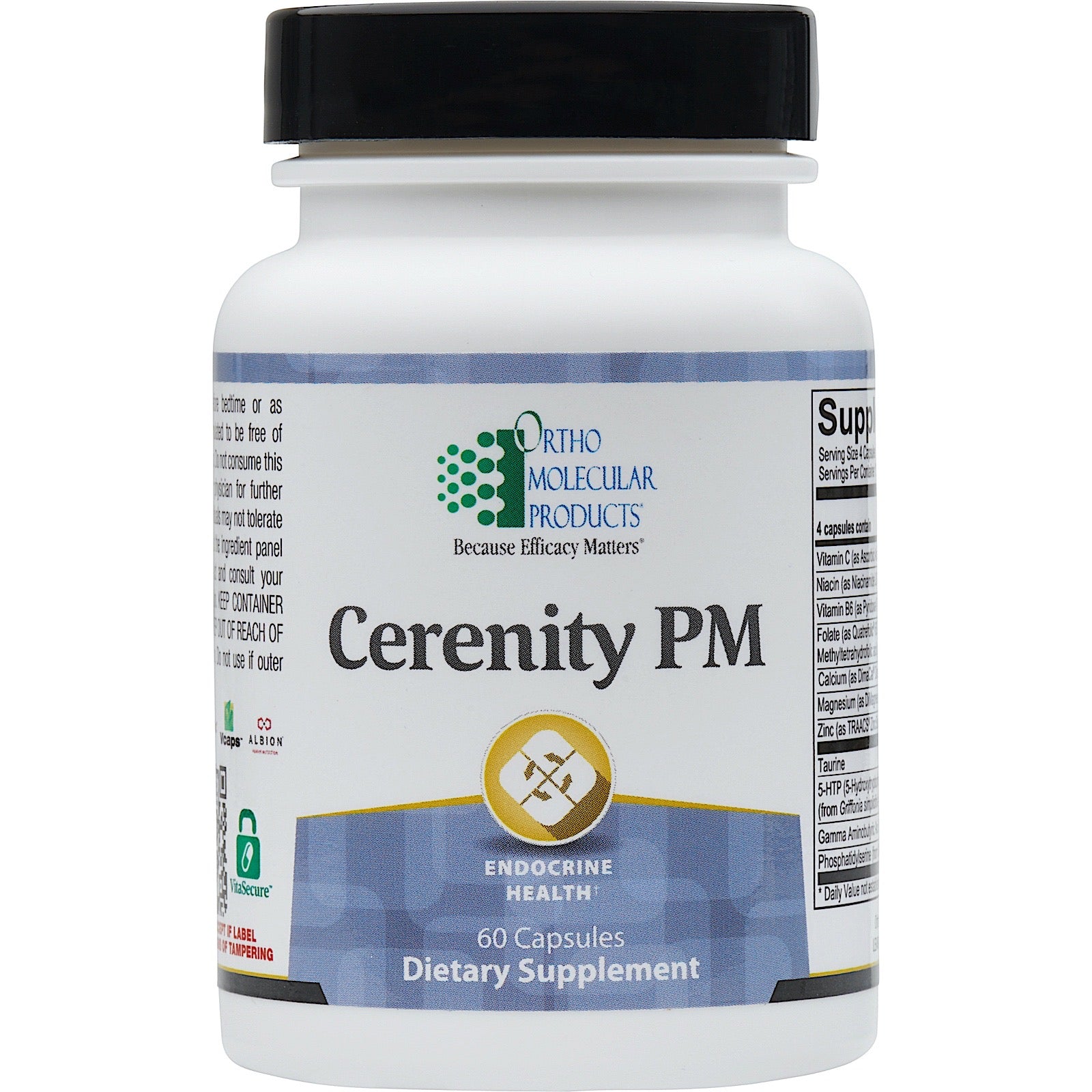 Ortho Molecular, Cerenity PM, 60 Capsules UPC 615033018320 | HiLife Vitamins