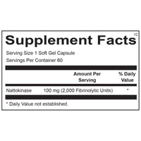 Ortho Molecular, Nattokinase, 60 Softgel Capsules UPC 615033018405 | Hilife Vitamins