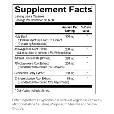 Ortho Molecular, TruAdapt Plus, 120 Capsules UPC 615033019082 | Hilife Vitamins