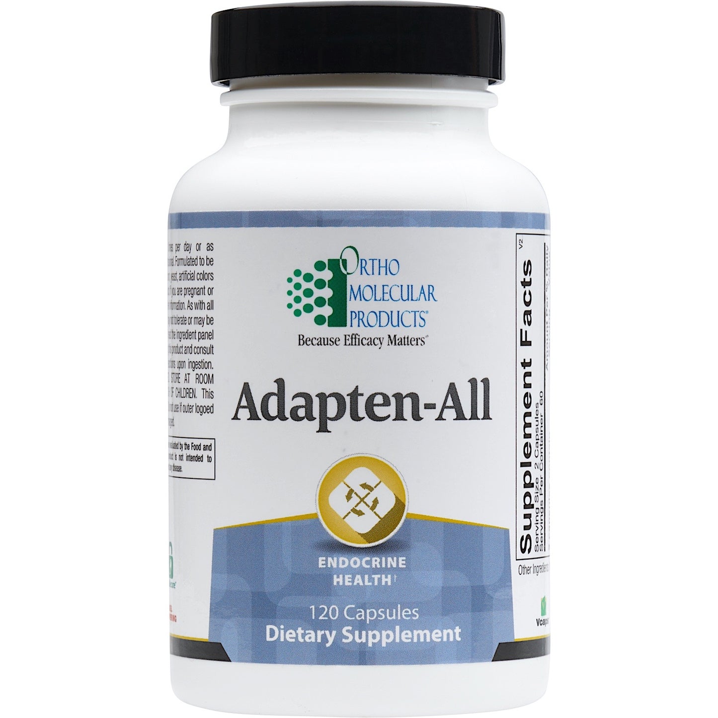 Ortho Molecular, Adapten-All, 120 Capsules UPC 615033019181 | HiLife Vitamins