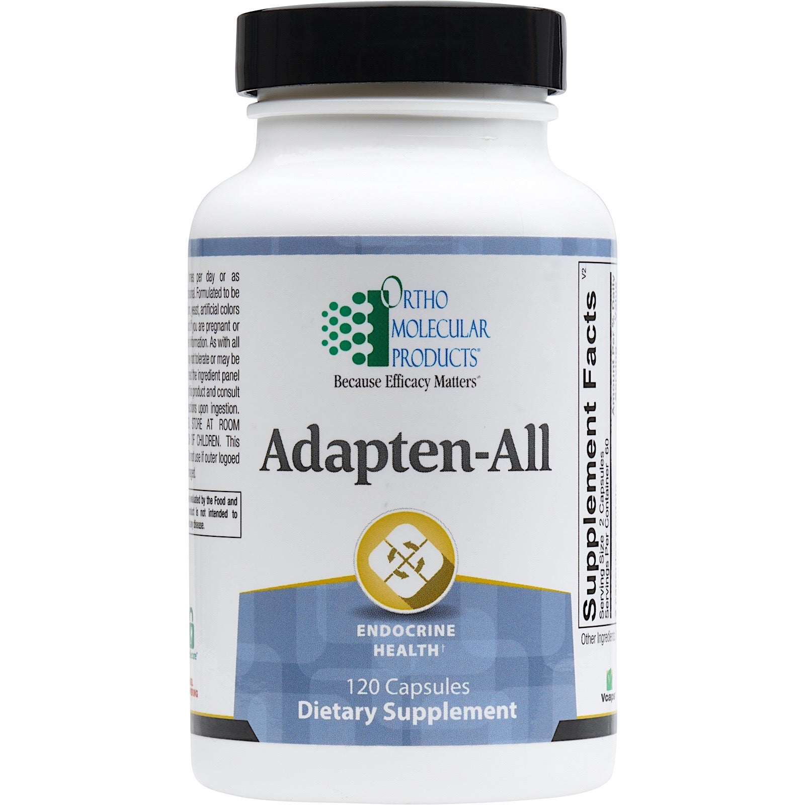 Ortho Molecular, Adapten-All, 120 Capsules UPC 615033019181 | HiLife Vitamins