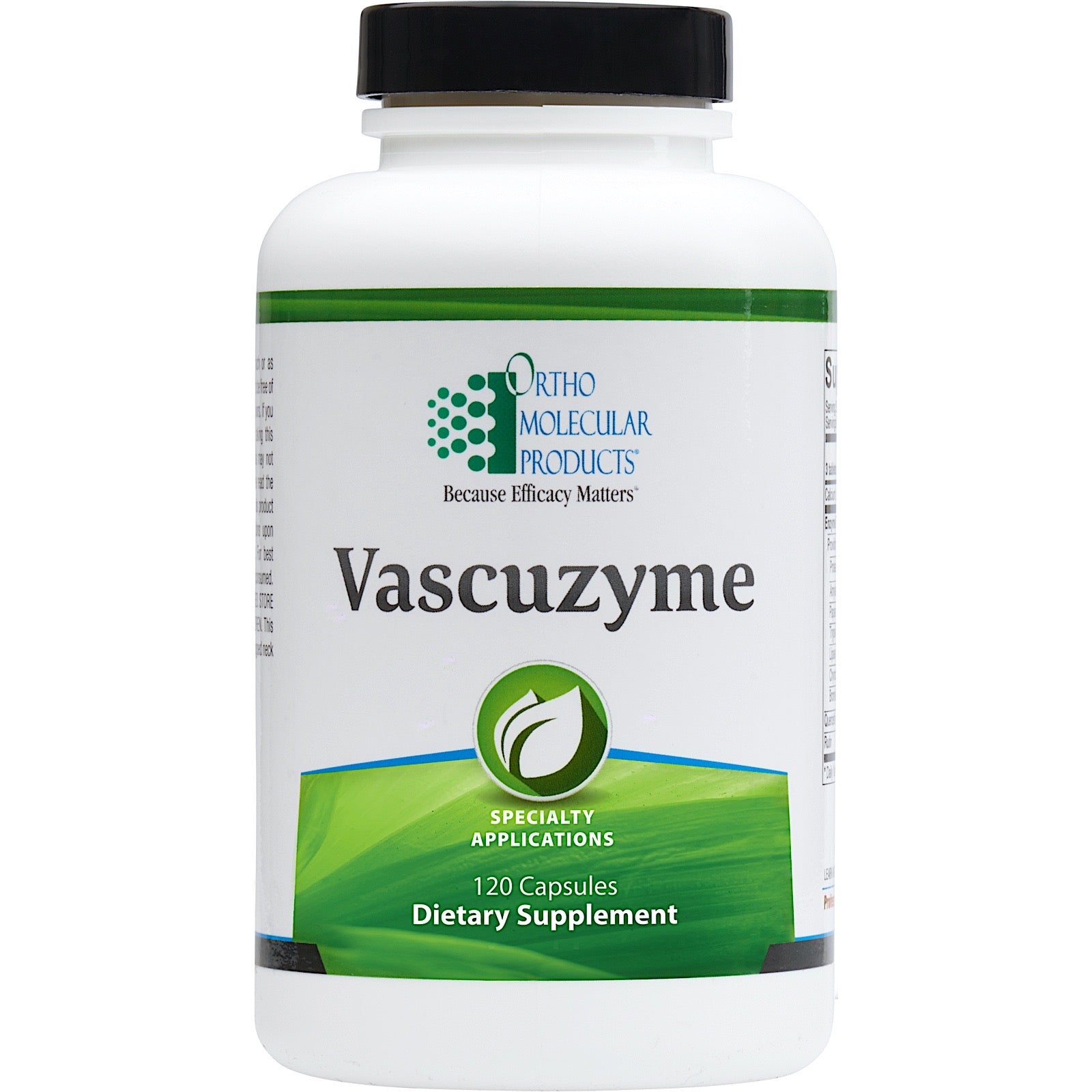 Ortho Molecular, Vascuzyme, 120 Capsules UPC 615033021269 | HiLife Vitamins