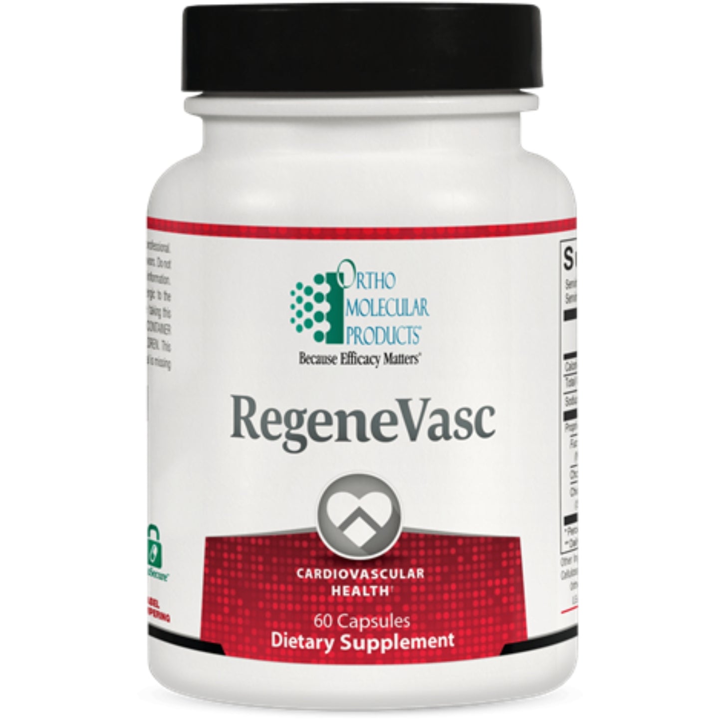 Ortho Molecular, RegeneVasc, 60 Capsules UPC 615033021610 | HiLife Vitamins