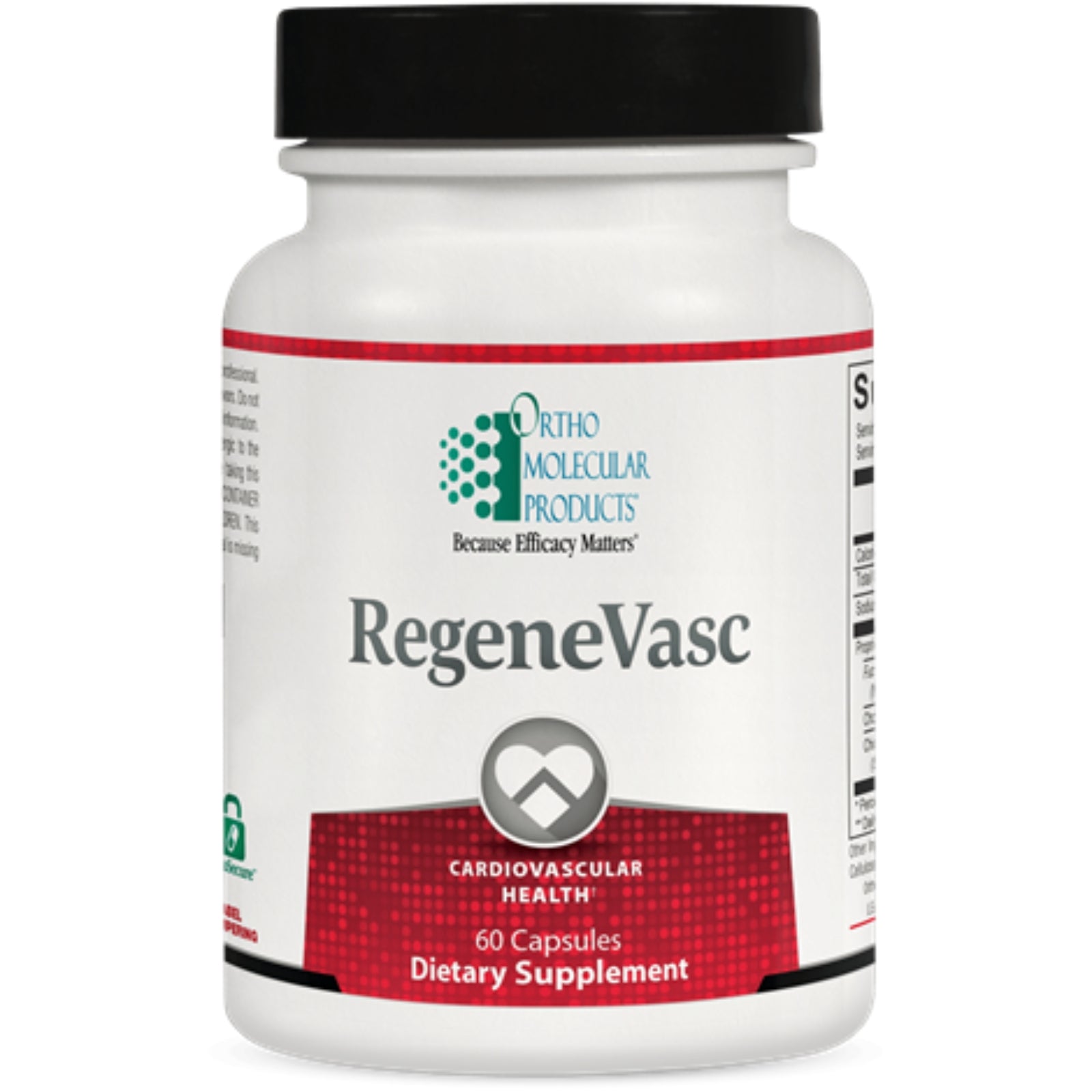 Ortho Molecular, RegeneVasc, 60 Capsules UPC 615033021610 | HiLife Vitamins