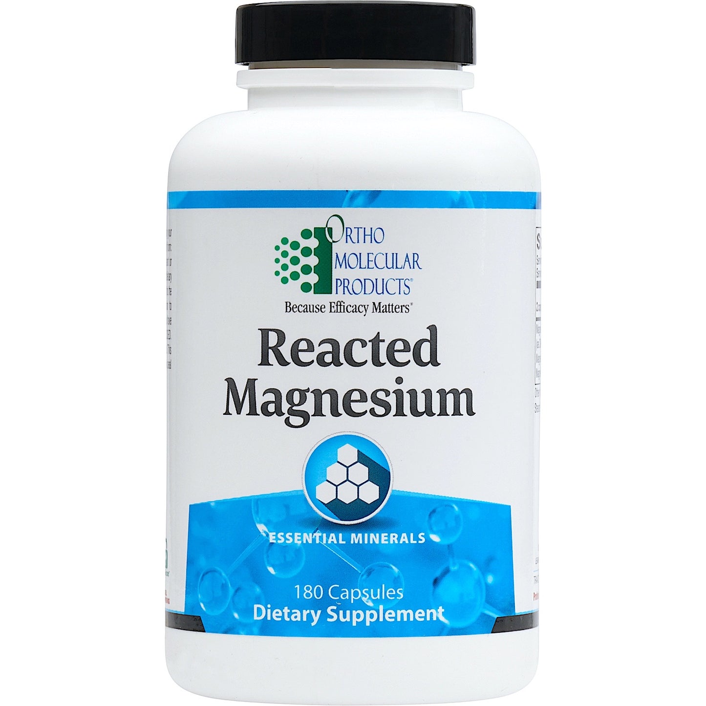 Ortho Molecular, Reacted Magnesium, 180 Capsules UPC 615033022501 | HiLife Vitamins
