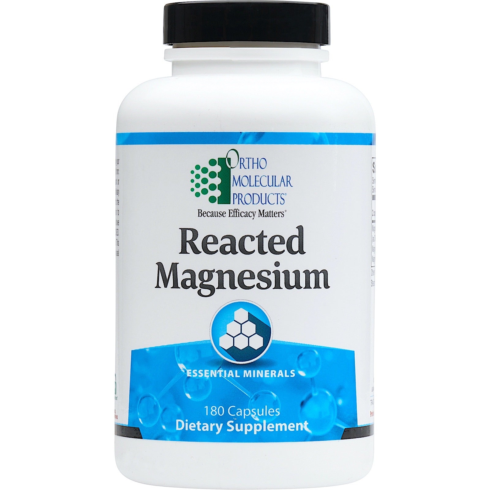 Ortho Molecular, Reacted Magnesium, 180 Capsules UPC 615033022501 | HiLife Vitamins