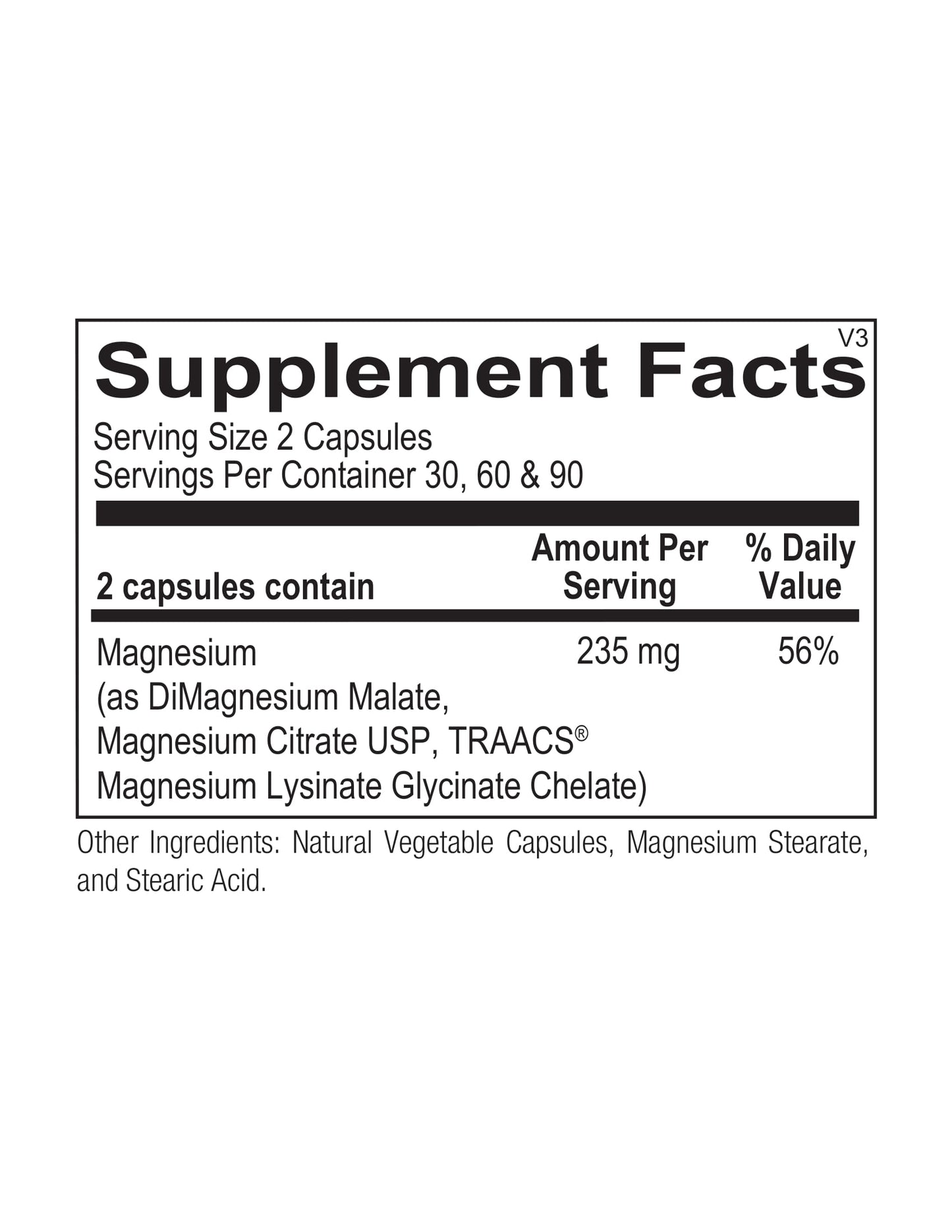 Ortho Molecular, Reacted Magnesium, 180 Capsules UPC 615033022501 | HiLife Vitamins