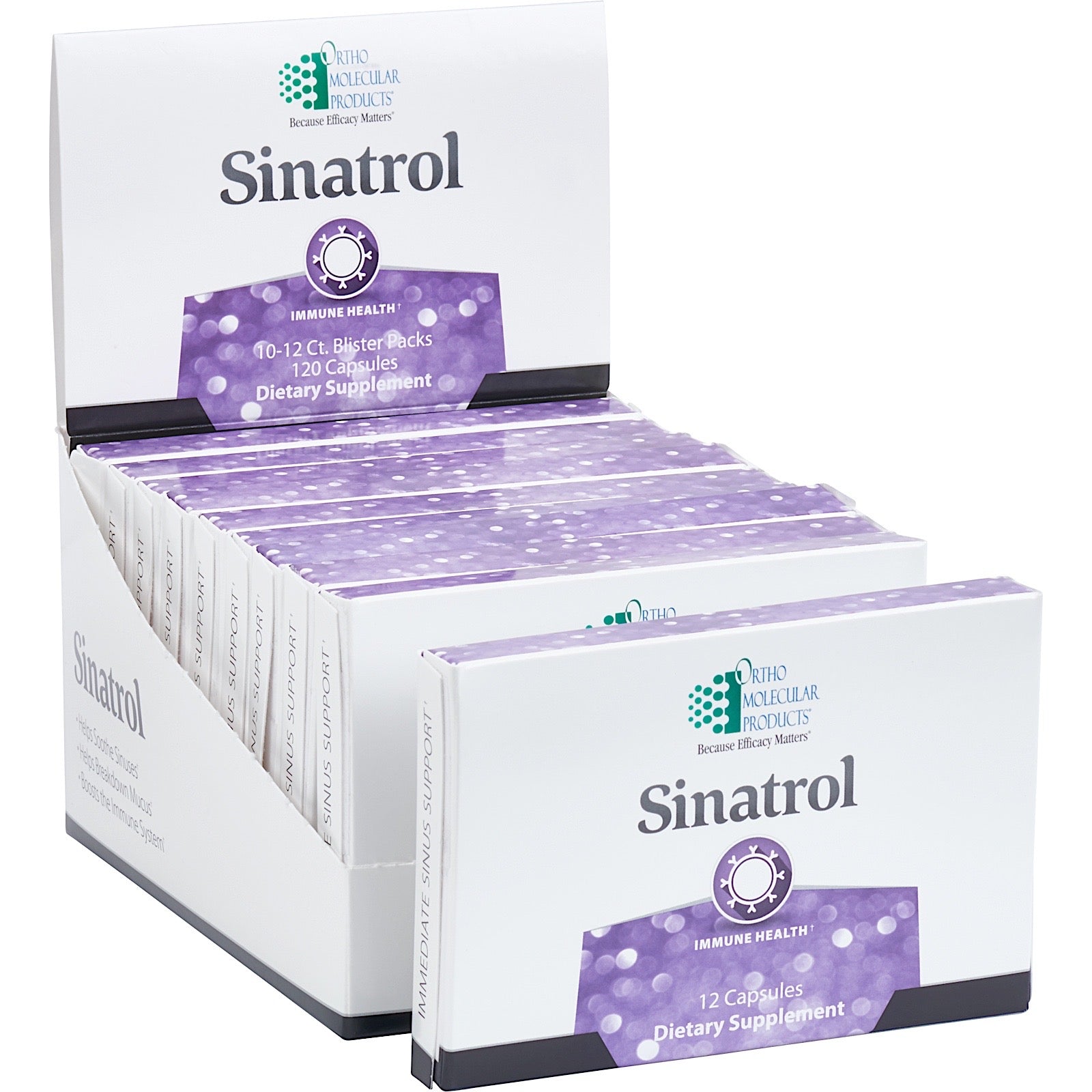 Ortho Molecular, SINATROL 10 12-CT BLISTERS UPC 615033025168 | HiLife Vitamins