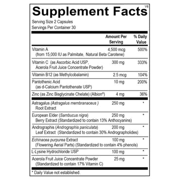 Ortho Molecular, Viracid, 60 Capsules UPC 615033025250 | Hilife Vitamins