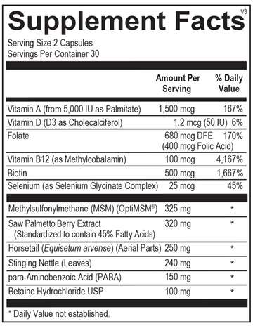 Ortho Molecular, Cosmedix, 60 Capsules UPC 615033025502 | HiLife Vitamins