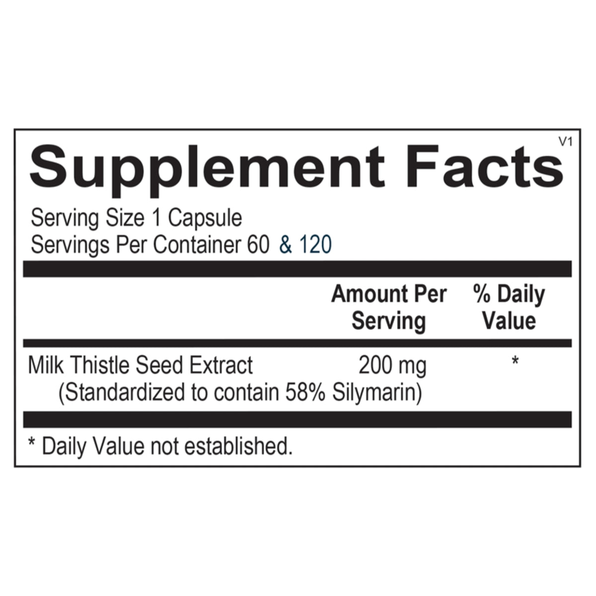 Ortho Molecular, Silymarin Forte, 120 Capsules UPC 615033028060 | Hilife Vitamins