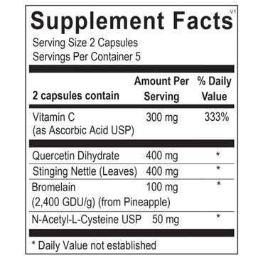 Ortho Molecular, Natural D-Hist® Blister Packs, 120 Capsules UPC 615033035242 | Hilife Vitamins