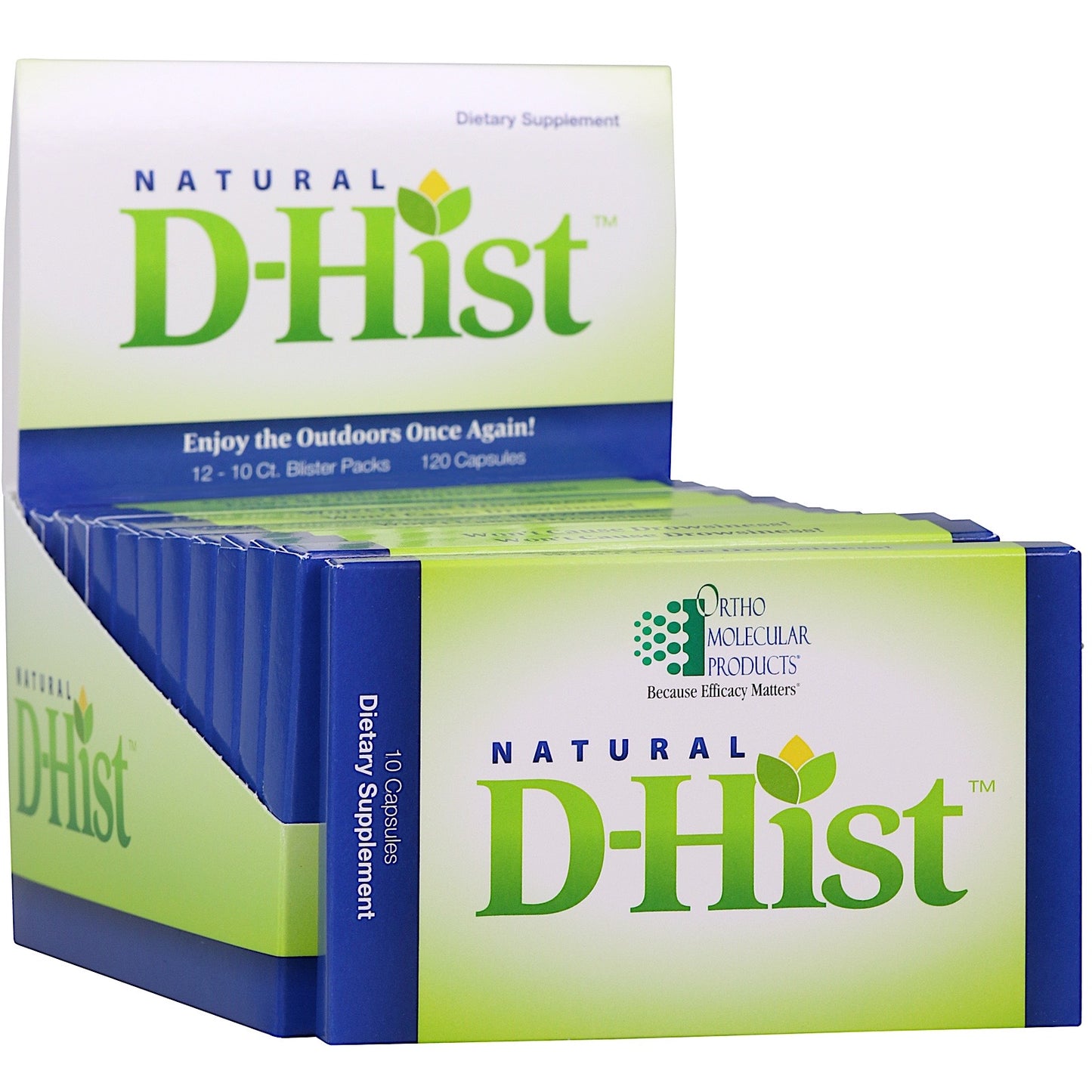 Ortho Molecular, NATURAL D-HIST 12 10-CT BLISTERS, 120 Capsules UPC 615033035242 | HiLife Vitamins