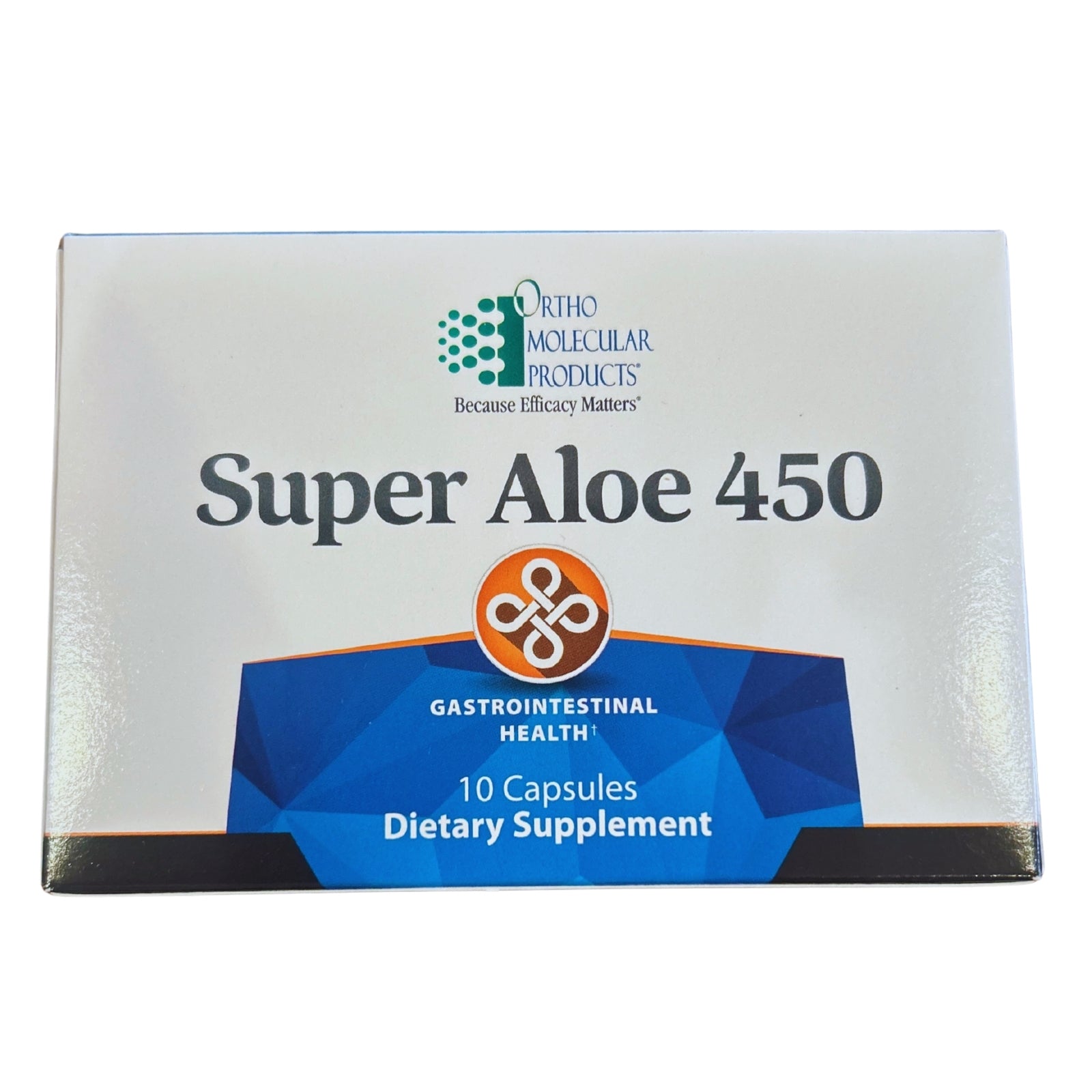 Ortho Molecular, Super Aloe 450, 10 Capsules UPC 615033038205 | HiLife Vitamins