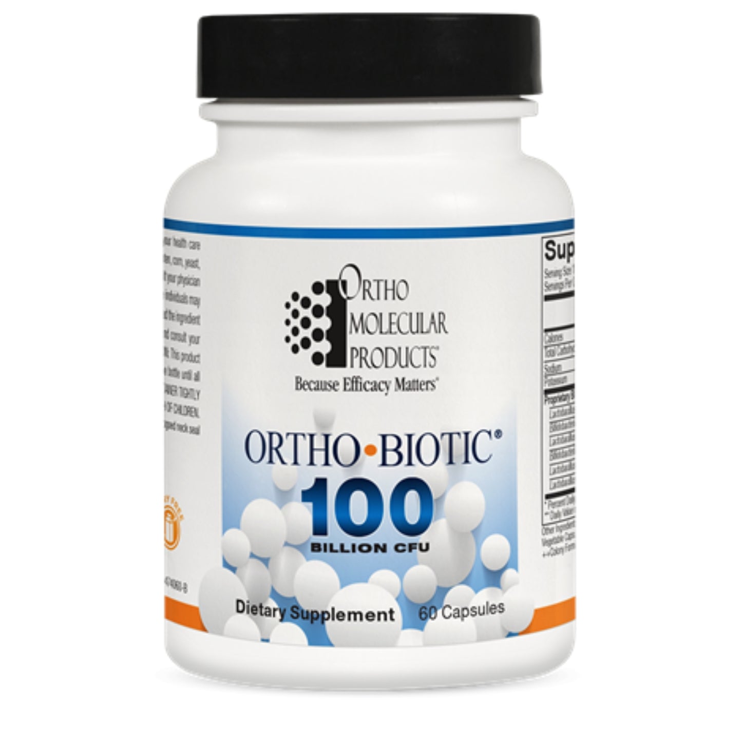 Ortho Molecular, Ortho Biotic 100, 60 Capsules UPC 615033044749 | HiLife Vitamins