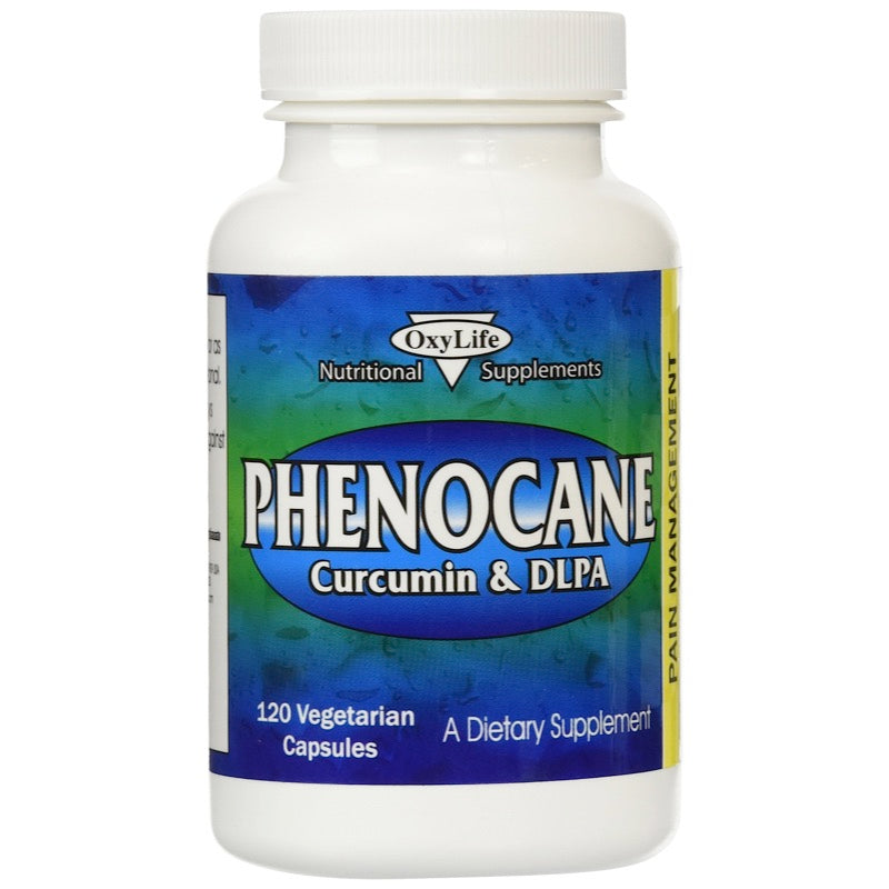 Oxylife, Phenocane, Curcumin & DLPA, 120 Vegetarian Capsules UPC 697983019008 | HiLife Vitamins