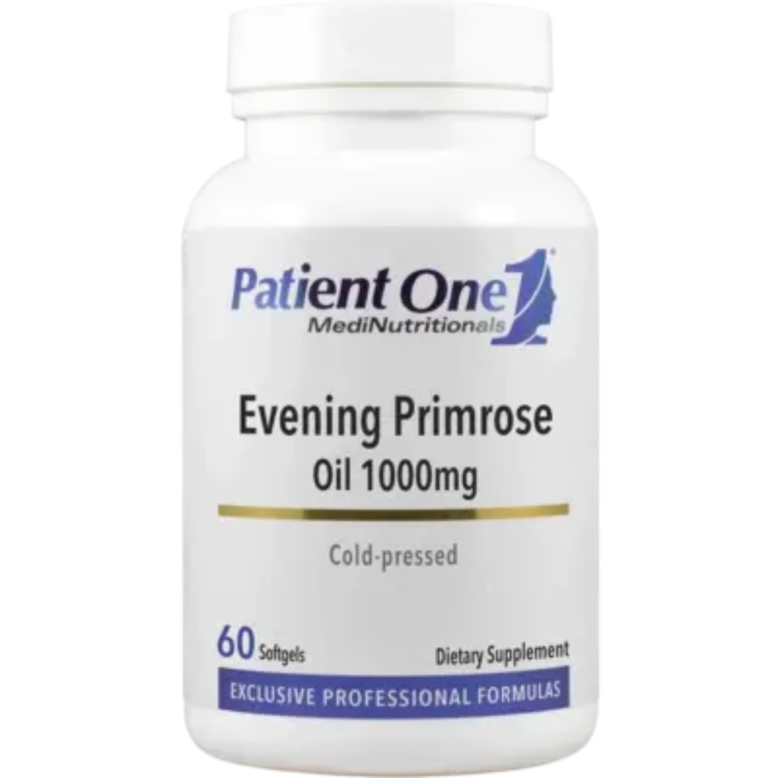 Patient One, Evening Primrose Oil 1000mg, 60 Softgels - HiLife Vitamins