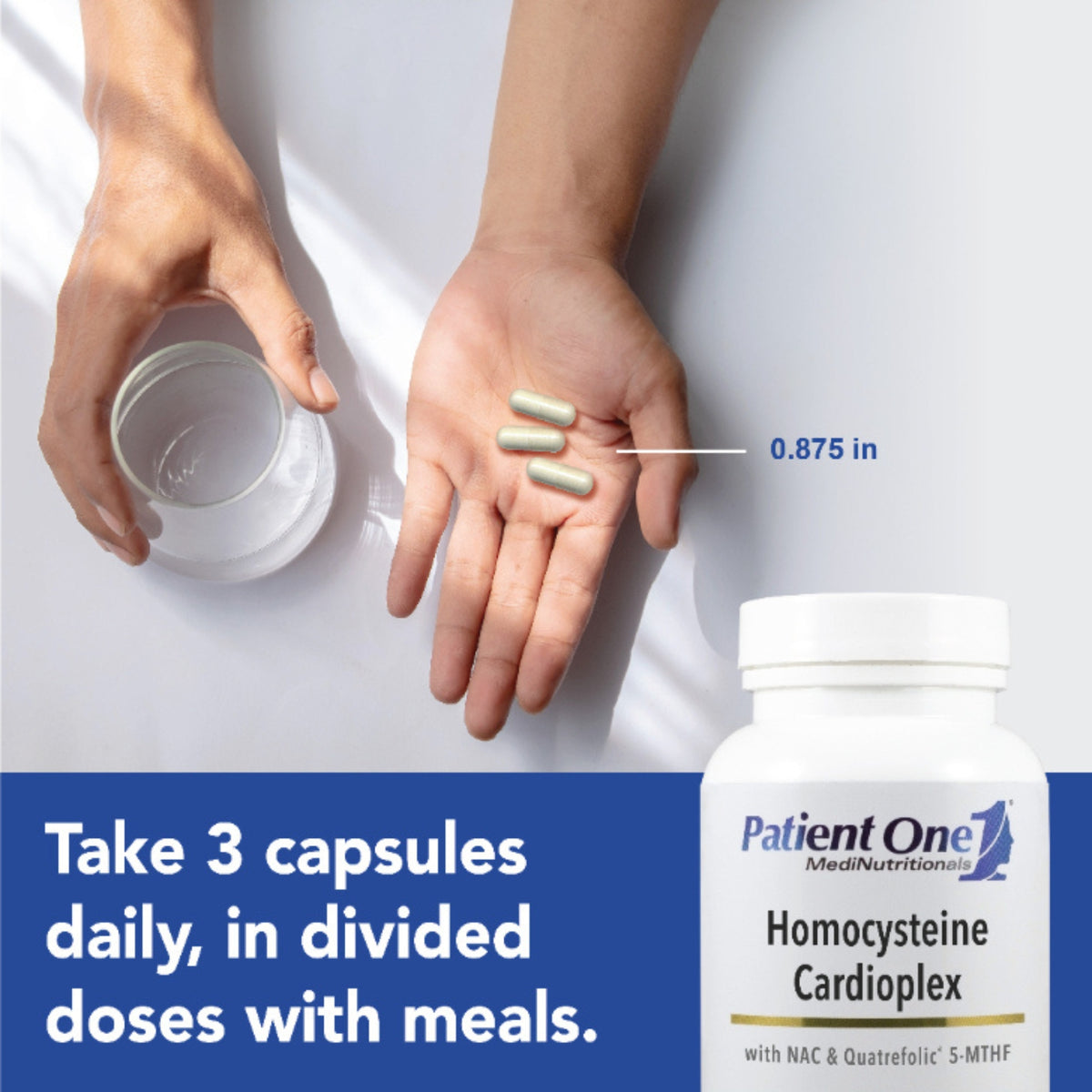 Patient One, Homocysteine Cardioplex, 90 Vegetable Capsules UPC 853959004137 | Hilife Vitamins