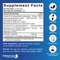 Patient One, Homocysteine Cardioplex, 90 Vegetable Capsules UPC 853959004137 | Hilife Vitamins