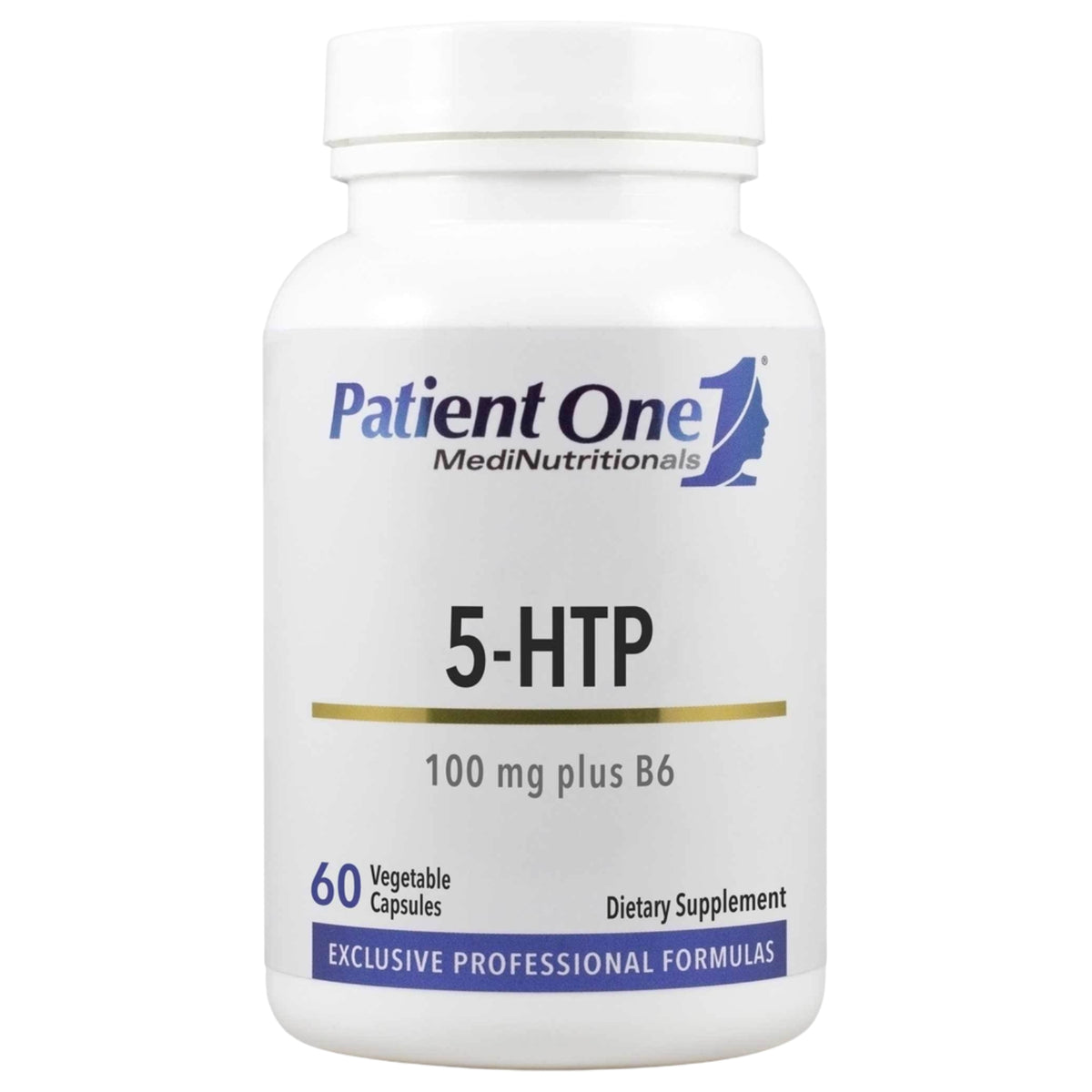Patient One, 5 HTP 100mg w/Vitamin B6, 60 Vegetable Capsules UPC 853959004557 | Hilife Vitamins
