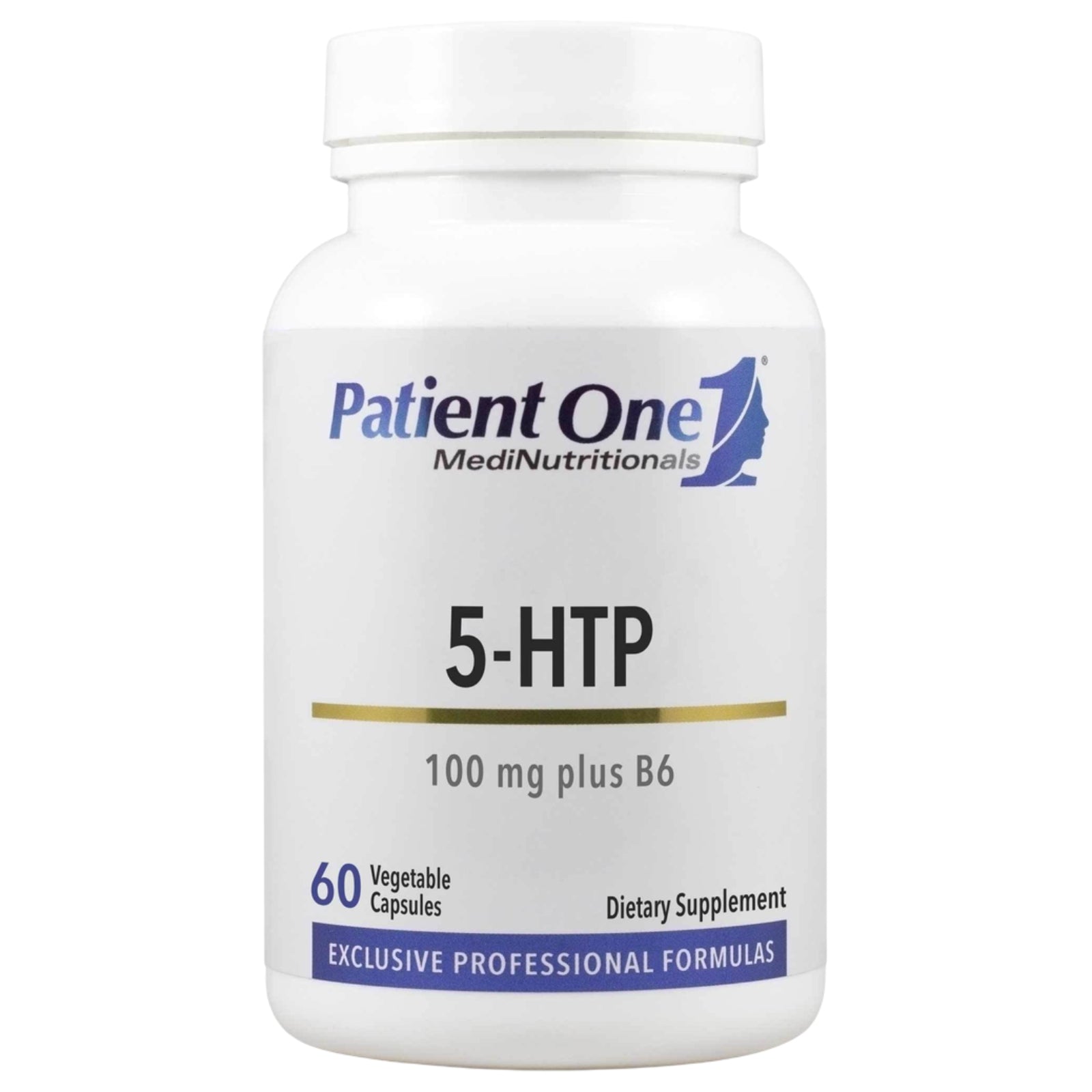 Patient One, 5 HTP 100mg w/Vitamin B6, 60 Vegetable Capsules UPC 853959004557 | Hilife Vitamins