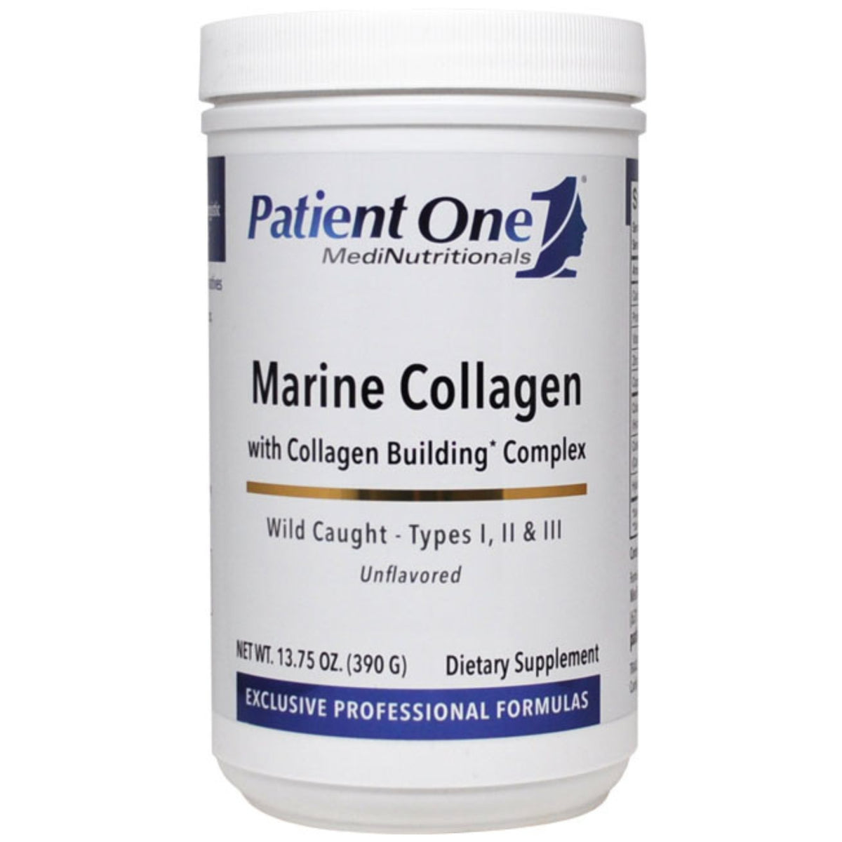Patient One, Marine Collagen, 13.75 Oz Powder UPC 853959004656 | Hilife Vitamins