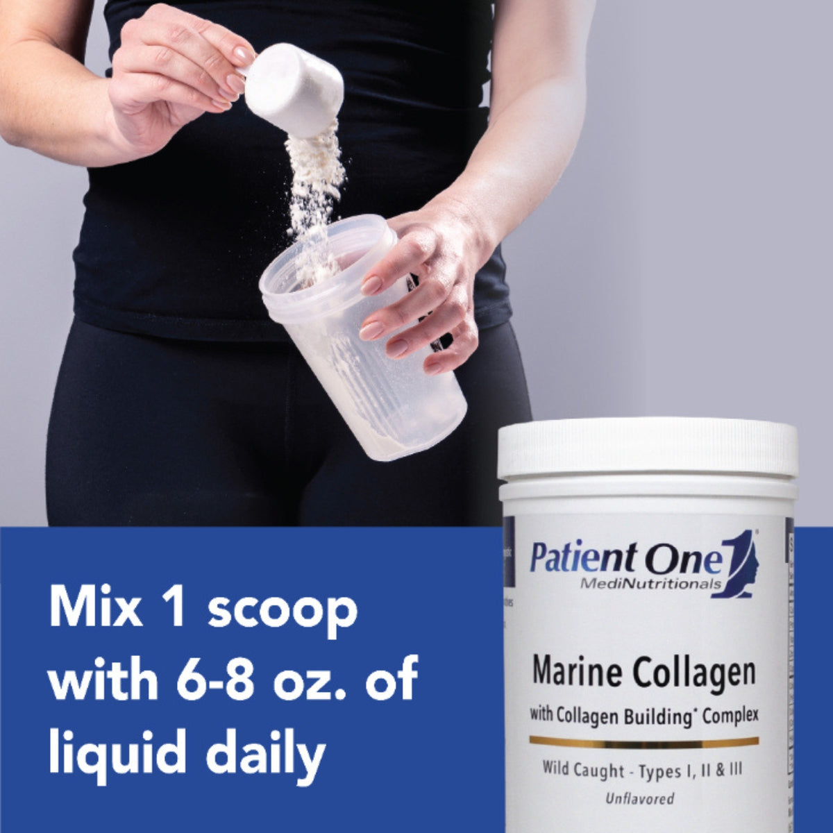Patient One, Marine Collagen, 13.75 Oz Powder UPC 853959004656 | Hilife Vitamins