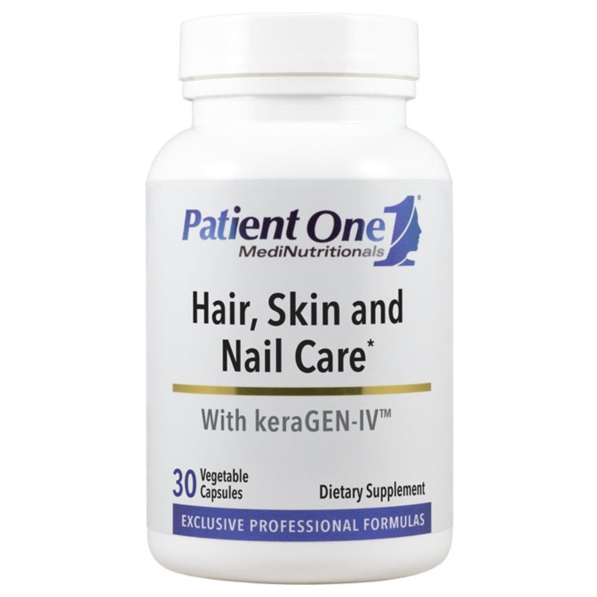 Patient One, Hair, Skin and Nail Care, 30 Vegetable Capsules UPC 853959004663 | Hilife Vitamins