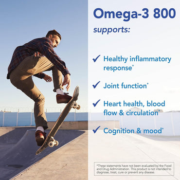 Patient One, Omega-3 800, 120 Softgels UPC 853959004793 | Hilife Vitamins