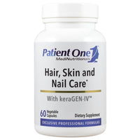 Patient One, Hair, Skin and Nail Care, 60 Vegetable Capsules UPC 853959004809 | Hilife Vitamins