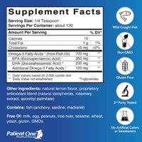 Patient One, SHARPkids Omegas, 150 ml Liquid UPC 853959004816 | Hilife Vitamins