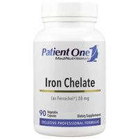 Patient One, Iron Chelate 28mg, 90 Vegetable Capsules UPC 853959004854 | Hilife Vitamins