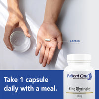 Patient One, Zinc Glycinate 30 mg, 90 Vegetable Capsules UPC 859782006041 | Hilife Vitamins