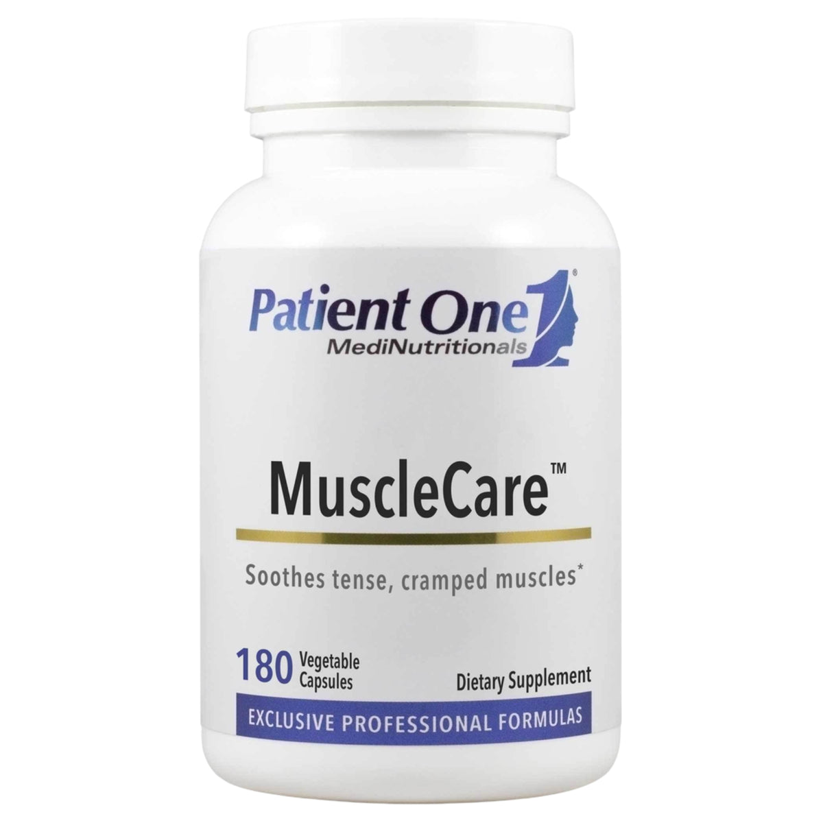 Patient One, MuscleCare™, 180 Vegetable Capsules UPC 859782006065 | Hilife Vitamins